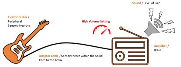 Abnormal Pain as an electric guitar